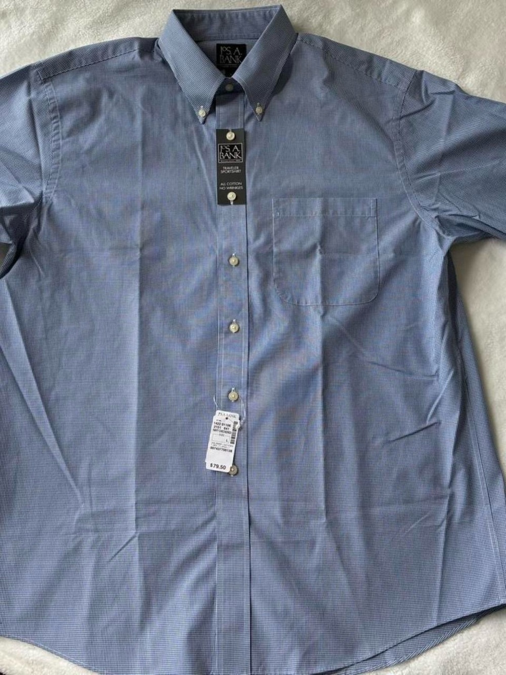 Jos. A. Bank Light Blue Button-Down Casual Shirt